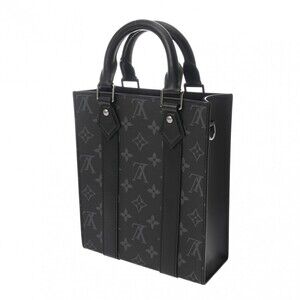 Louis Vuitton Plat Canvas Black Sac Shoulder Monogram Eclipse Bag